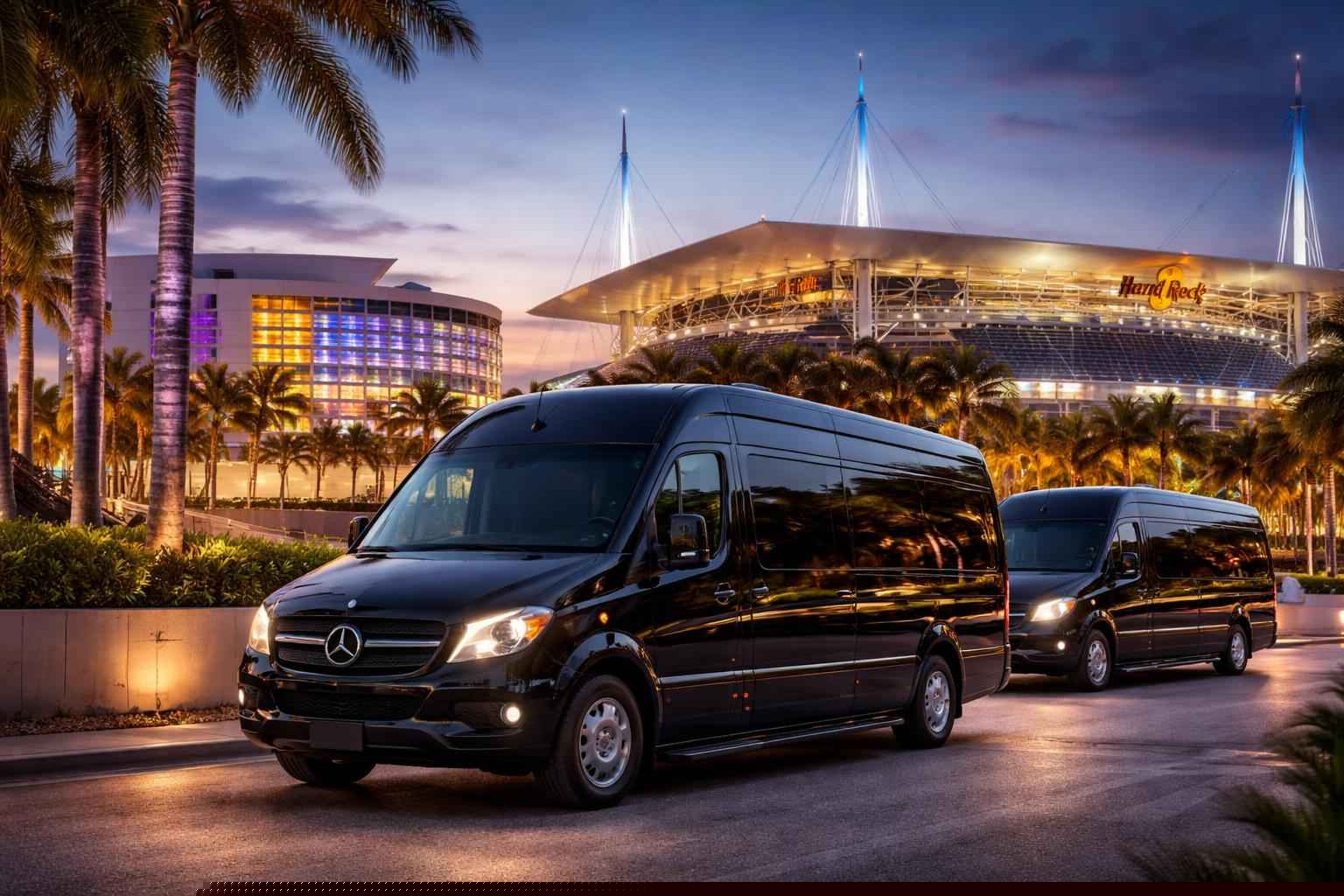 Can I book Miami Florida shuttles for popular venues and stadiums?