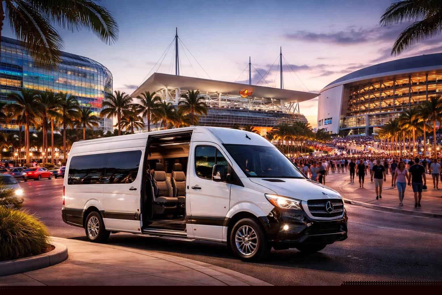 Can I book Miami Florida shuttles for popular venues and stadiums?