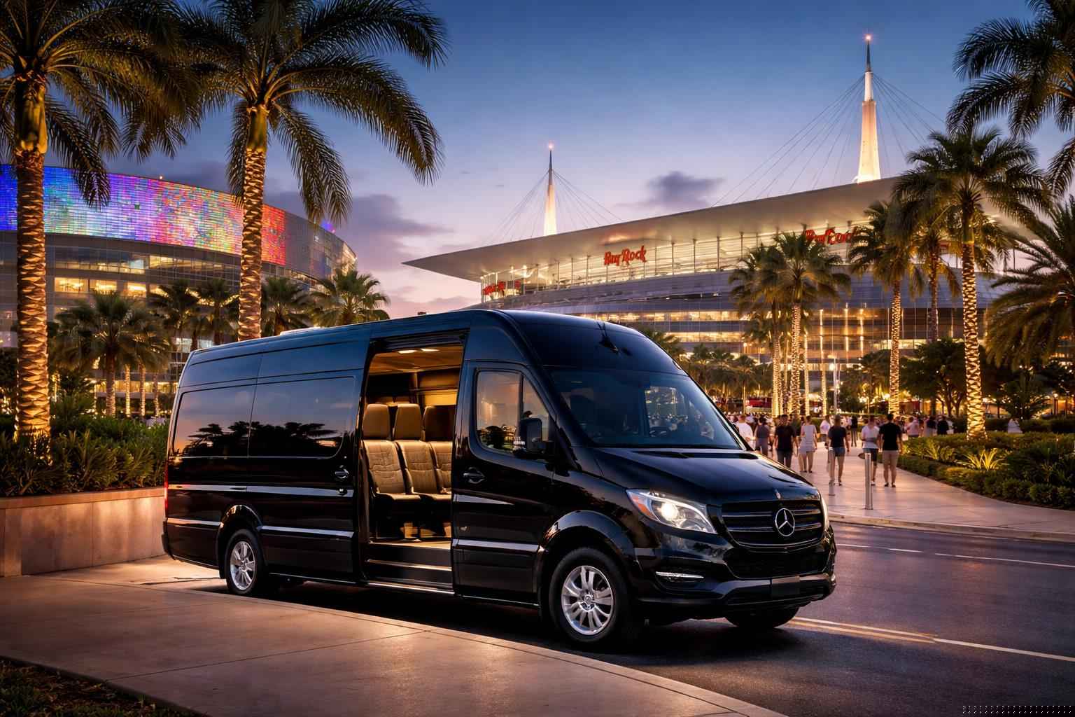 Can I book Miami Florida shuttles for popular venues and stadiums?