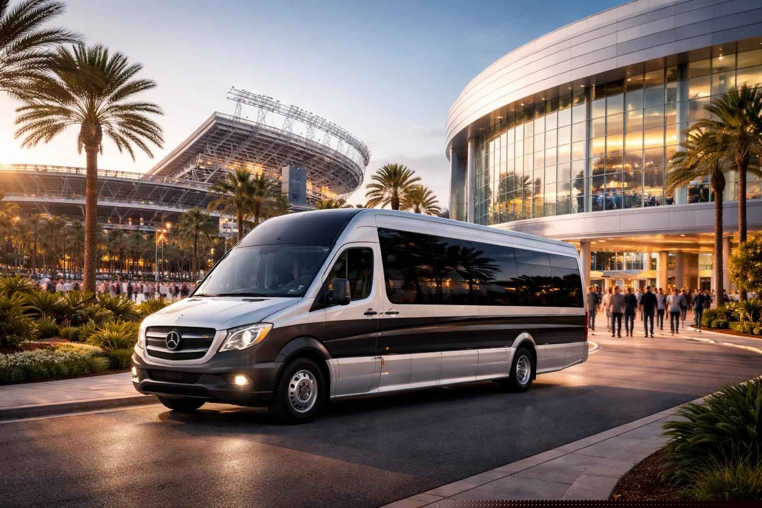 Can I book Orlando Florida shuttles for popular venues and stadiums?
