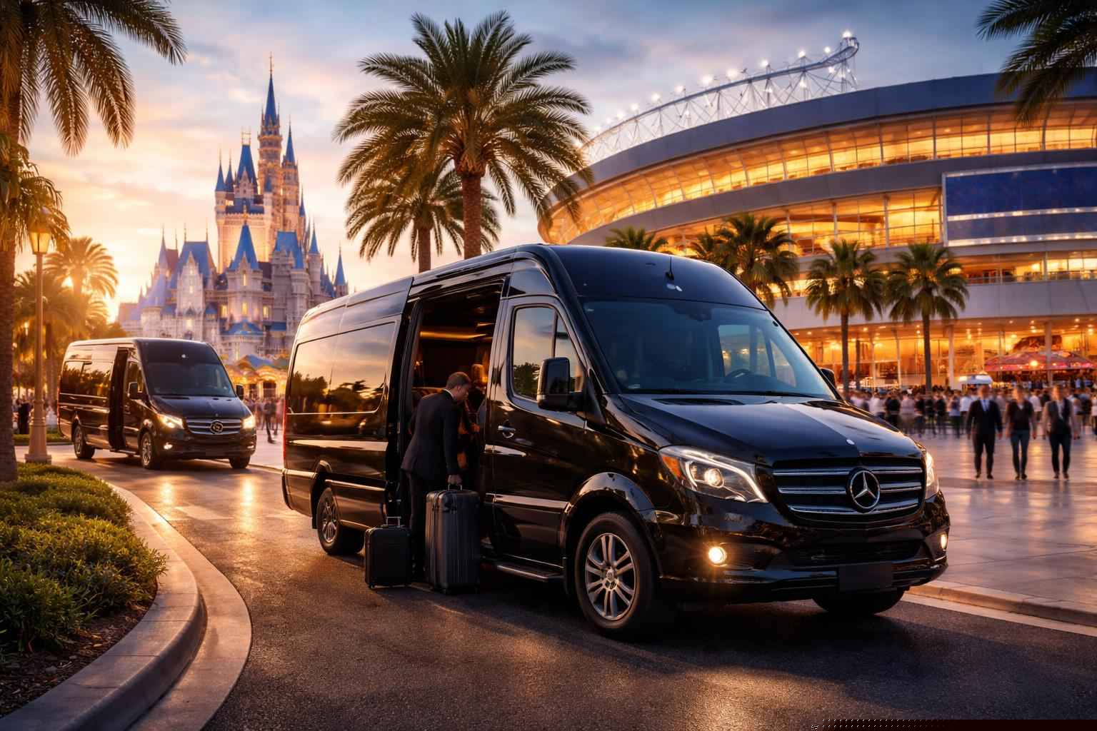 Can I book Orlando Florida shuttles for popular venues and stadiums?
