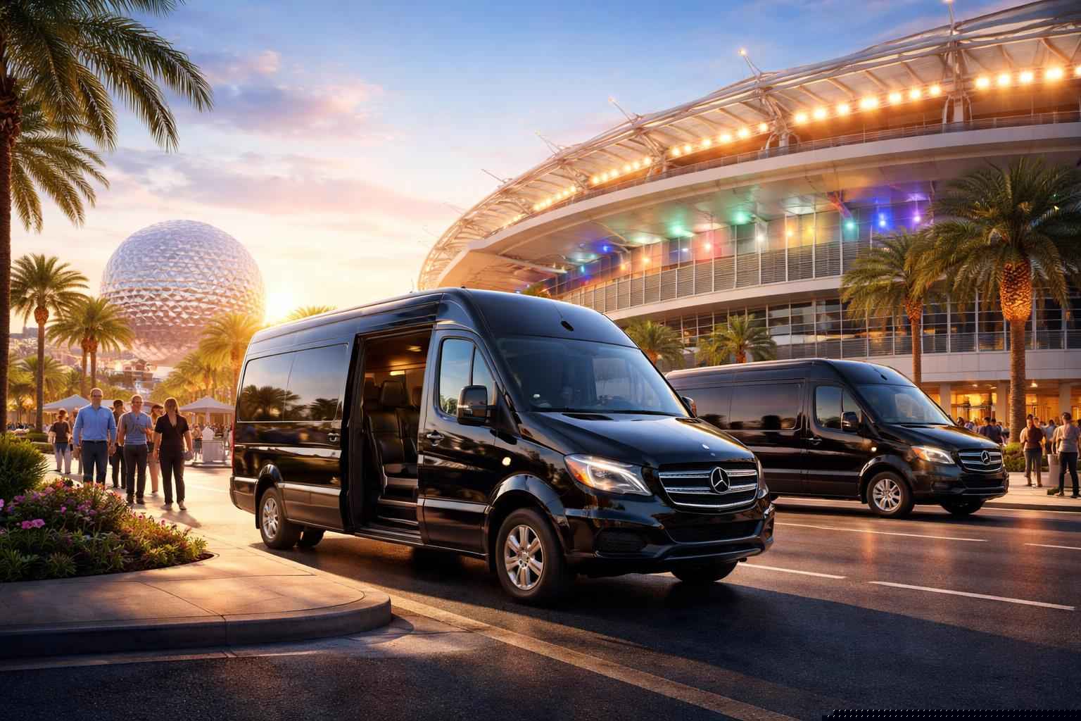 Can I book Orlando Florida shuttles for popular venues and stadiums