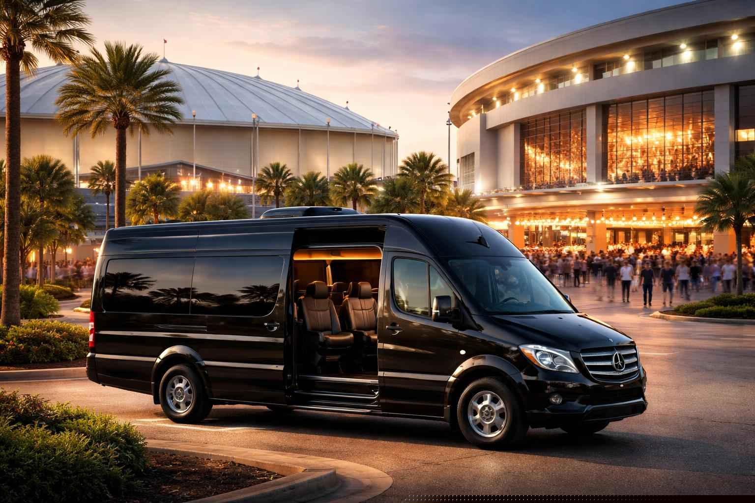 Can I book St. Petersburg Florida shuttles for popular venues and stadiums?