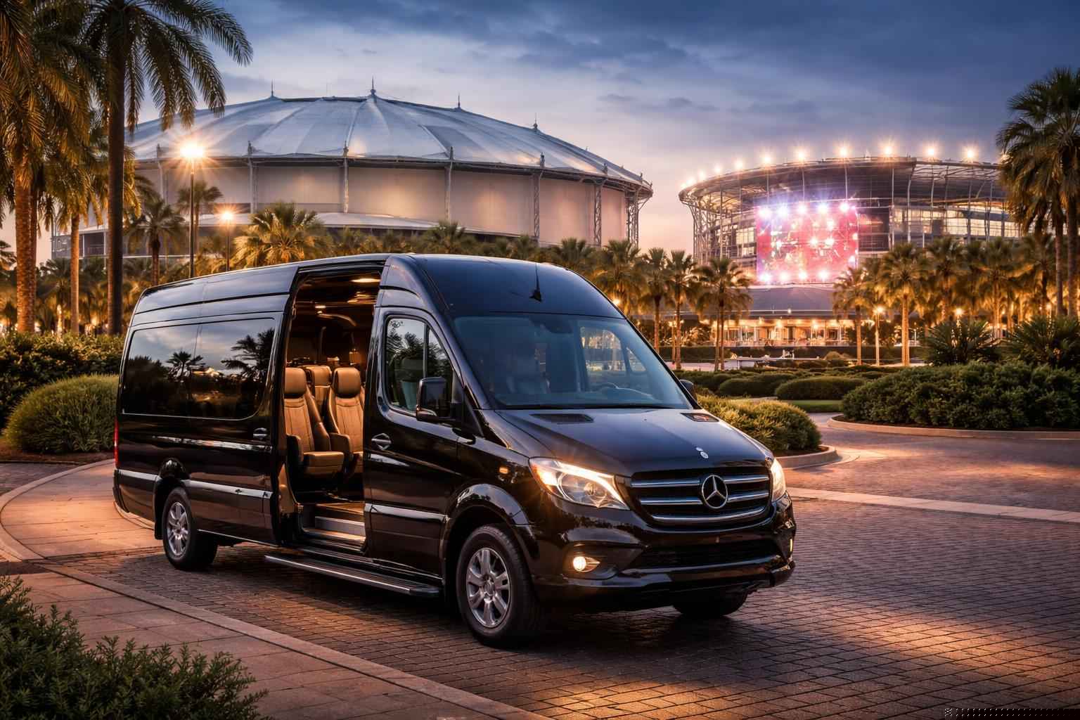 Can I book St. Petersburg Florida shuttles for popular venues and stadiums