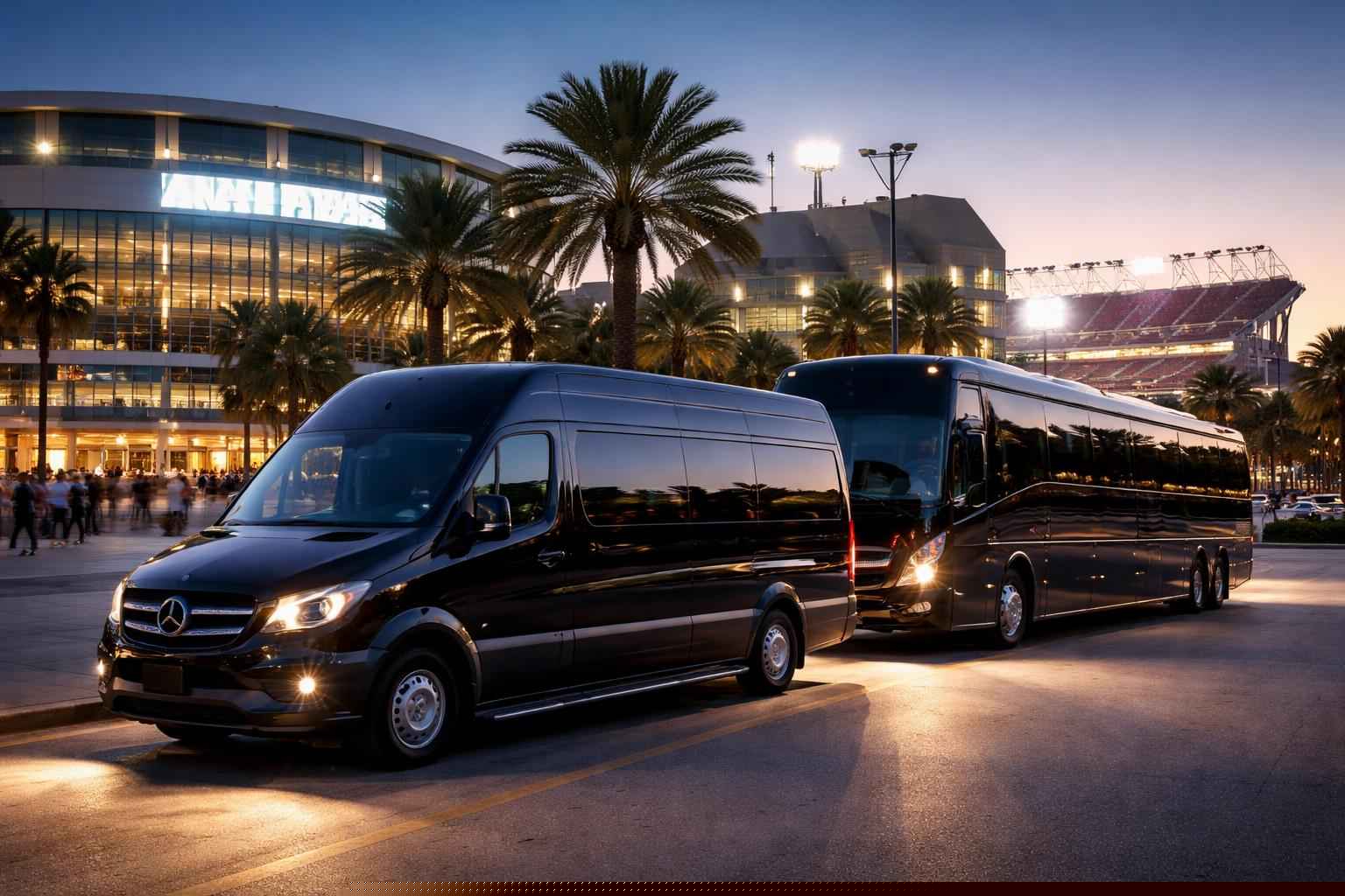 Can I book Tampa Florida shuttles for popular venues and stadiums?