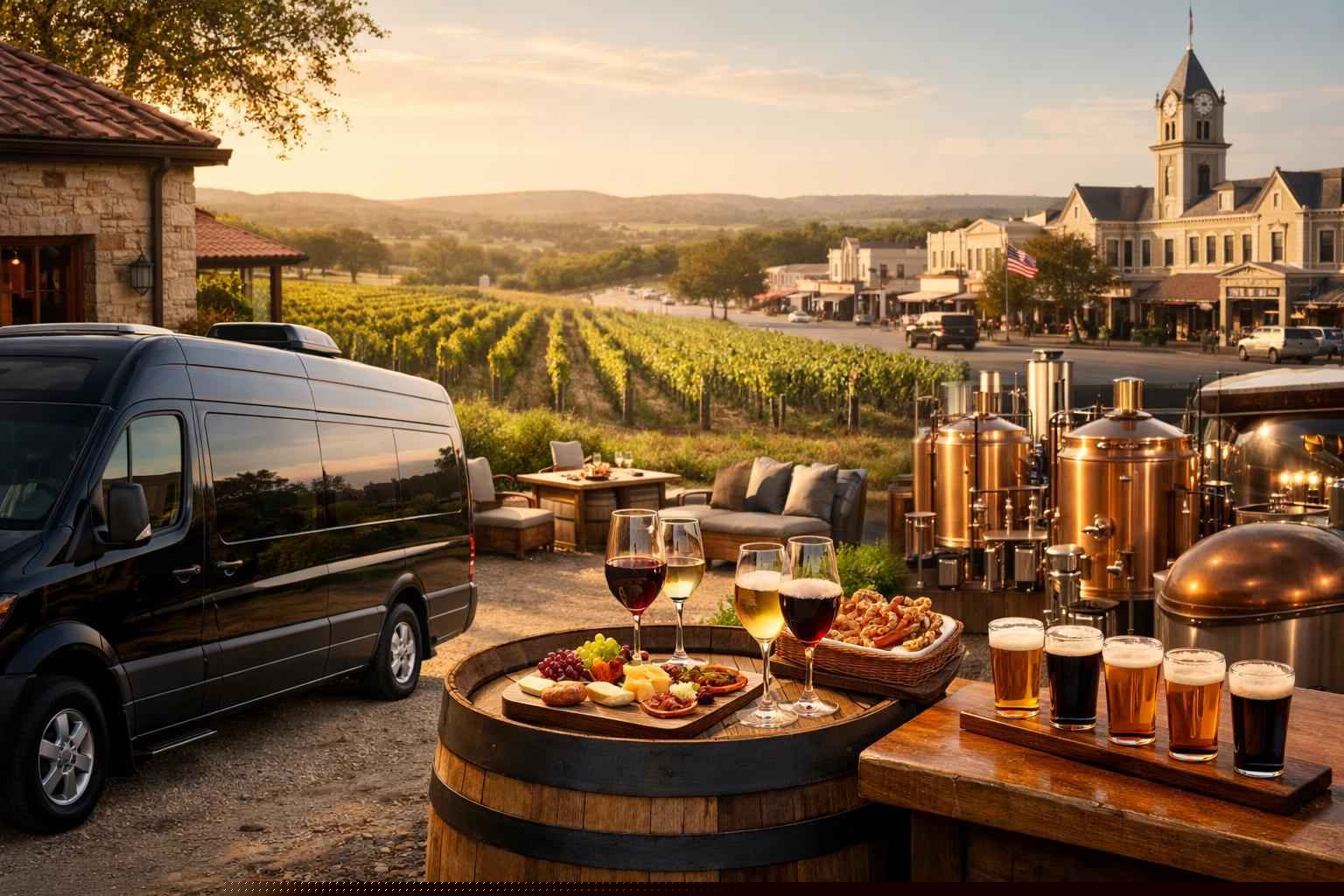 Can You Handle Multi Stop Winery Brewery City Tours Around Fredericksburg Texas?