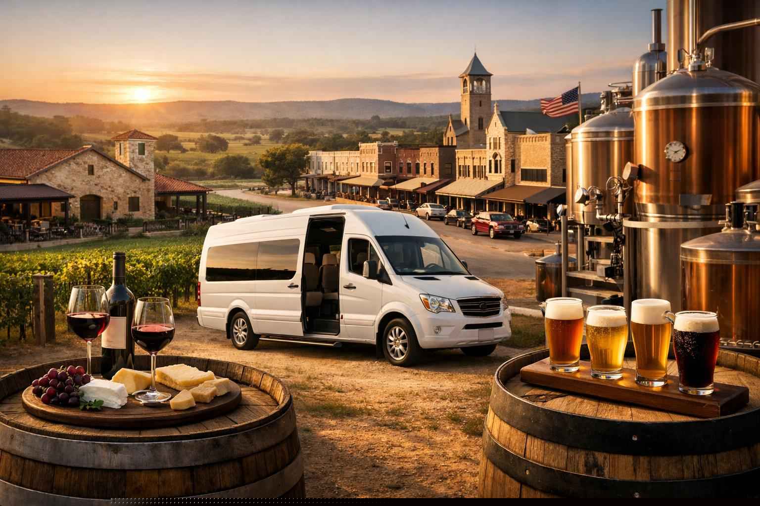Can You Handle Multi-Stop Winery Brewery City Tours Around Fredericksburg Texas