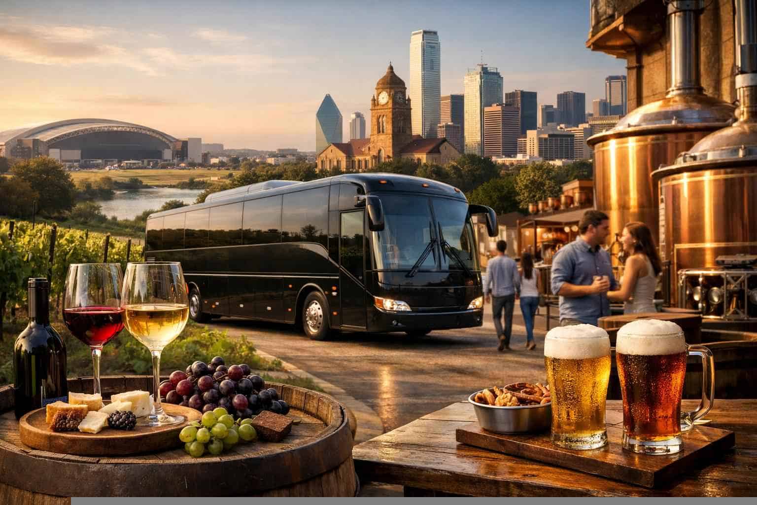 Can You Handle Multi-Stop Winery Brewery City Tours Around Frisco Texas