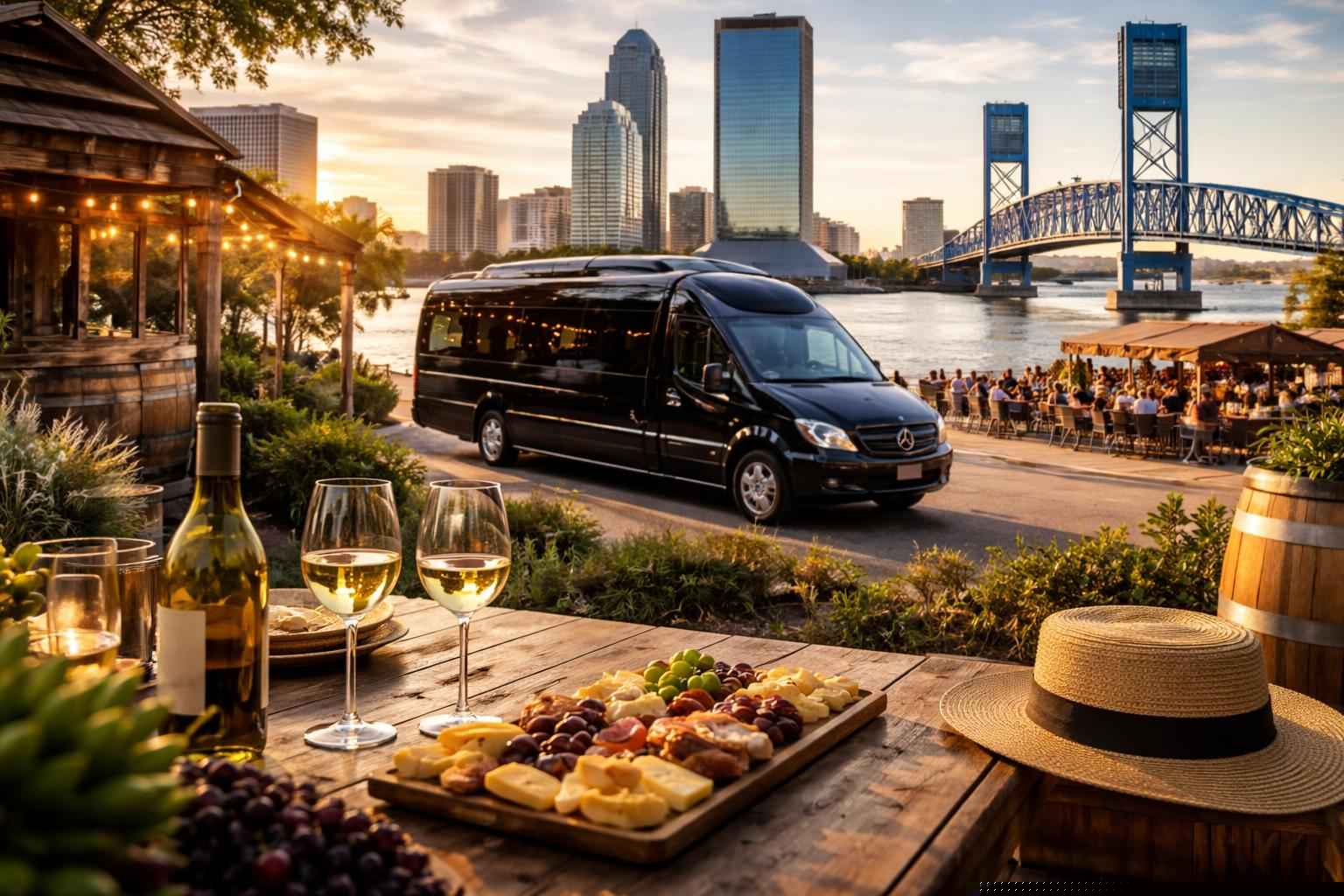 Can you handle multi-stop winery brewery city tours around Jacksonville Florida?