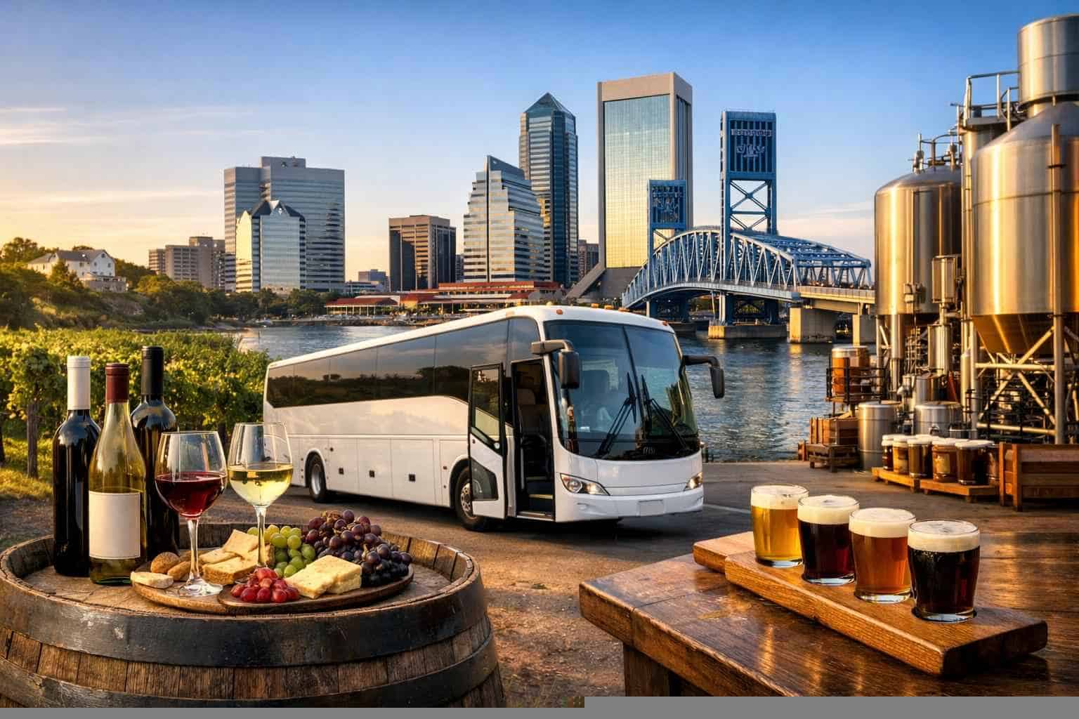 Can You Handle Multi Stop Winery Brewery City Tours Around Jacksonville Florida?