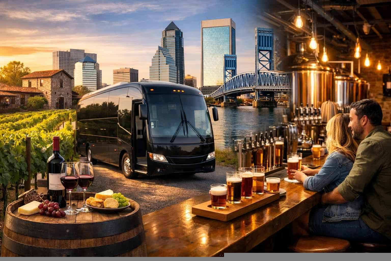 Can You Handle Multi Stop Winery Brewery City Tours Around Jacksonville Florida?
