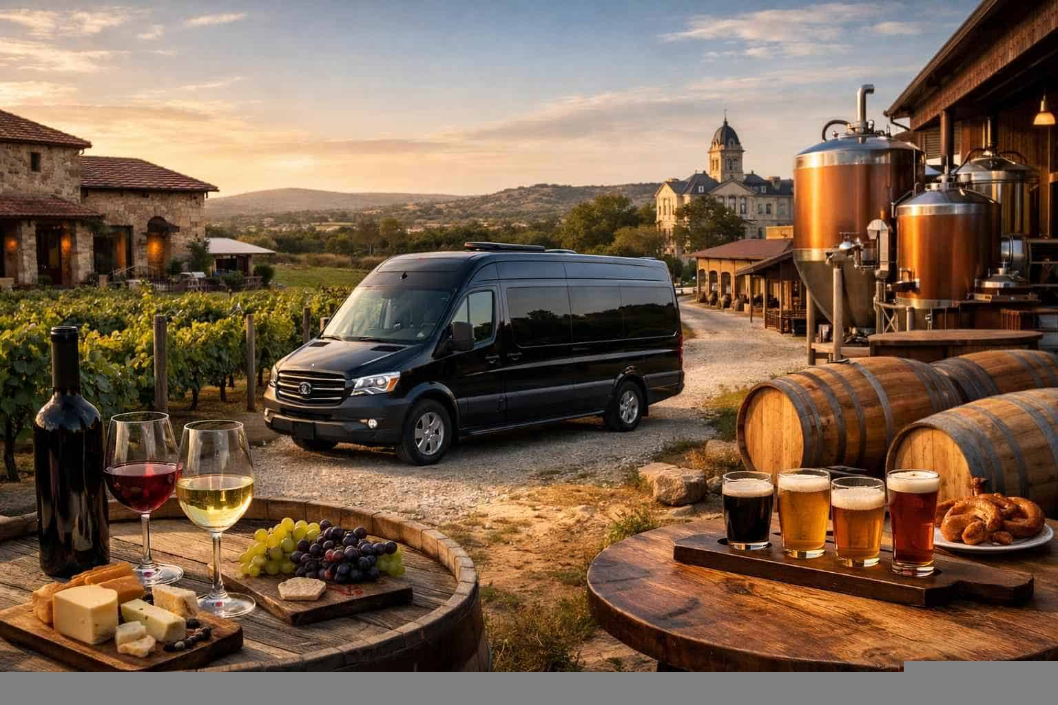 Can You Handle Multi-Stop Winery Brewery City Tours Around Johnson City Texas