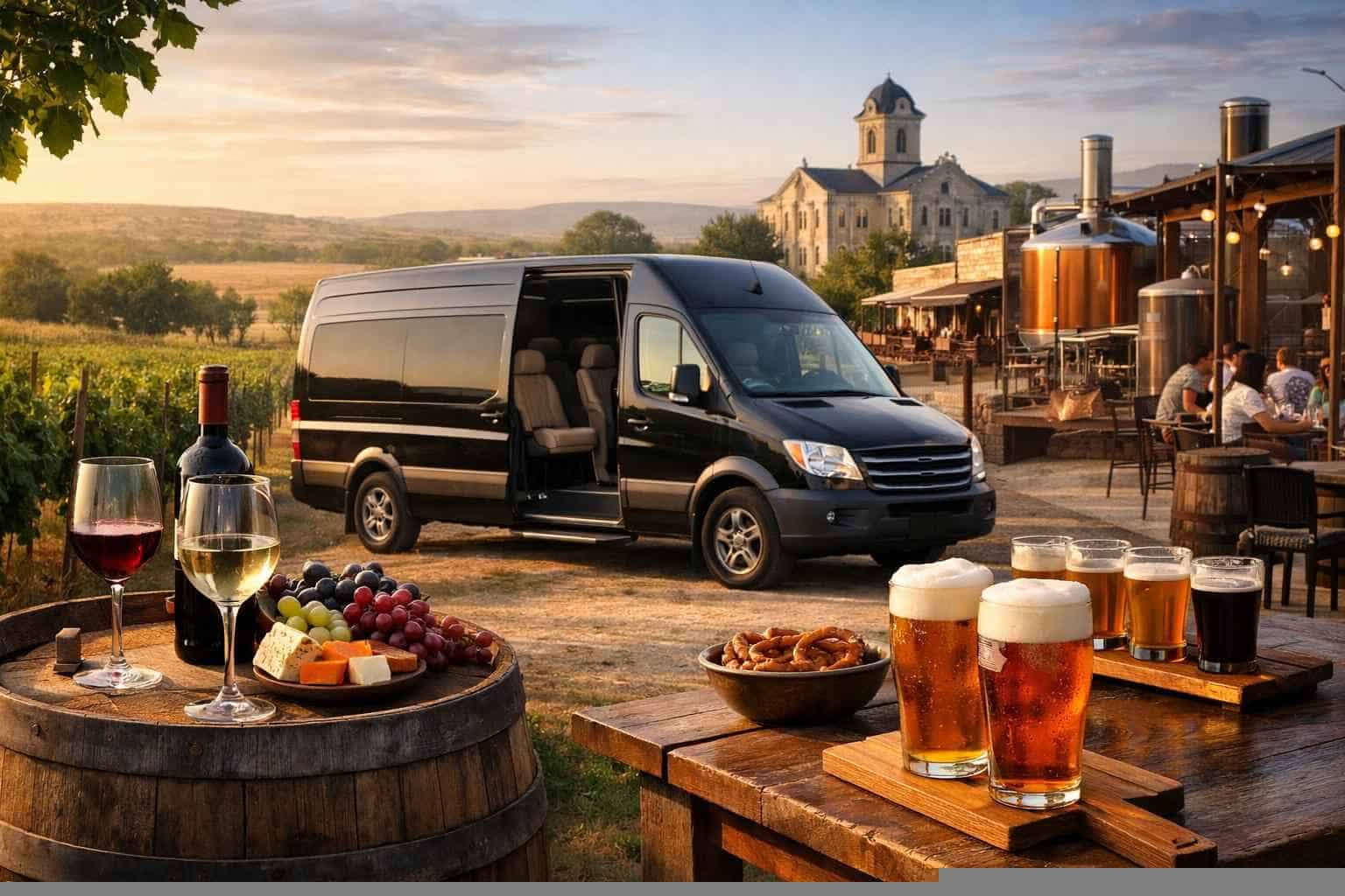 Can You Handle Multi-Stop Winery Brewery City Tours Around Johnson City Texas