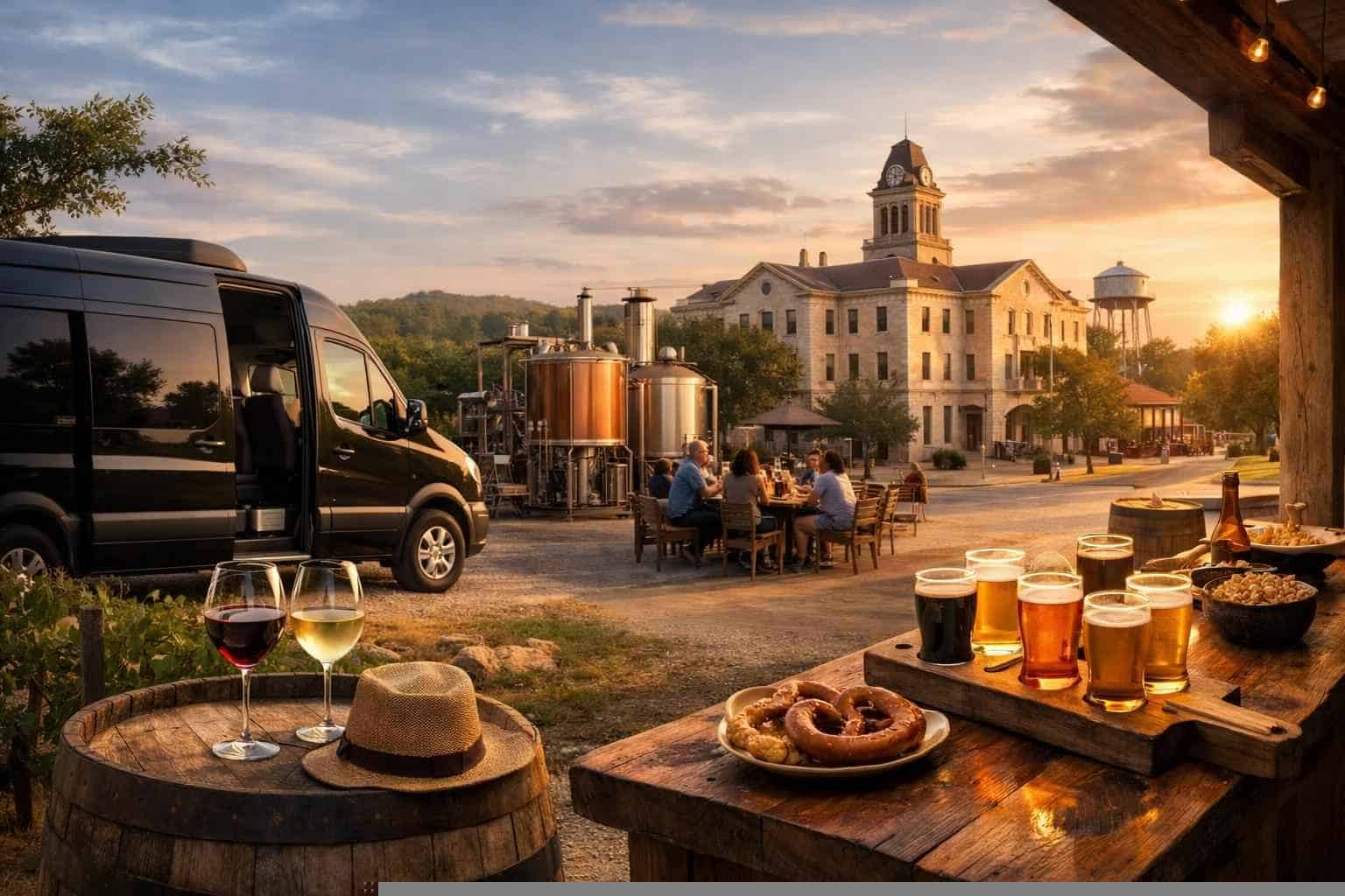 Can You Handle Multi-Stop Winery Brewery City Tours Around Johnson City Texas?