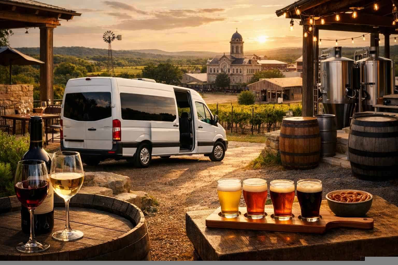 Can You Handle Multi-Stop Winery Brewery City Tours Around Johnson City Texas?