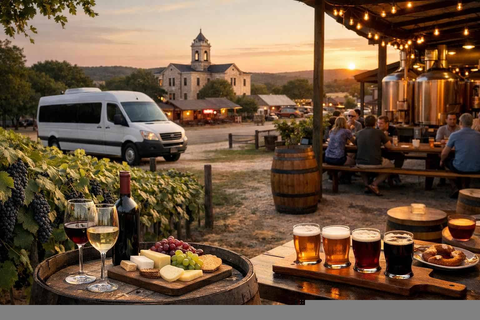 Can You Handle Multi-Stop Winery Brewery City Tours Around Johnson City Texas