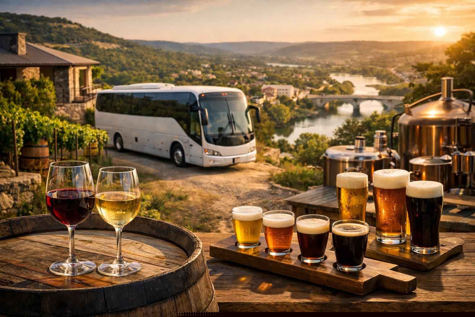 Can You Handle Multi-Stop Winery Brewery City Tours Around Kerrville Texas?