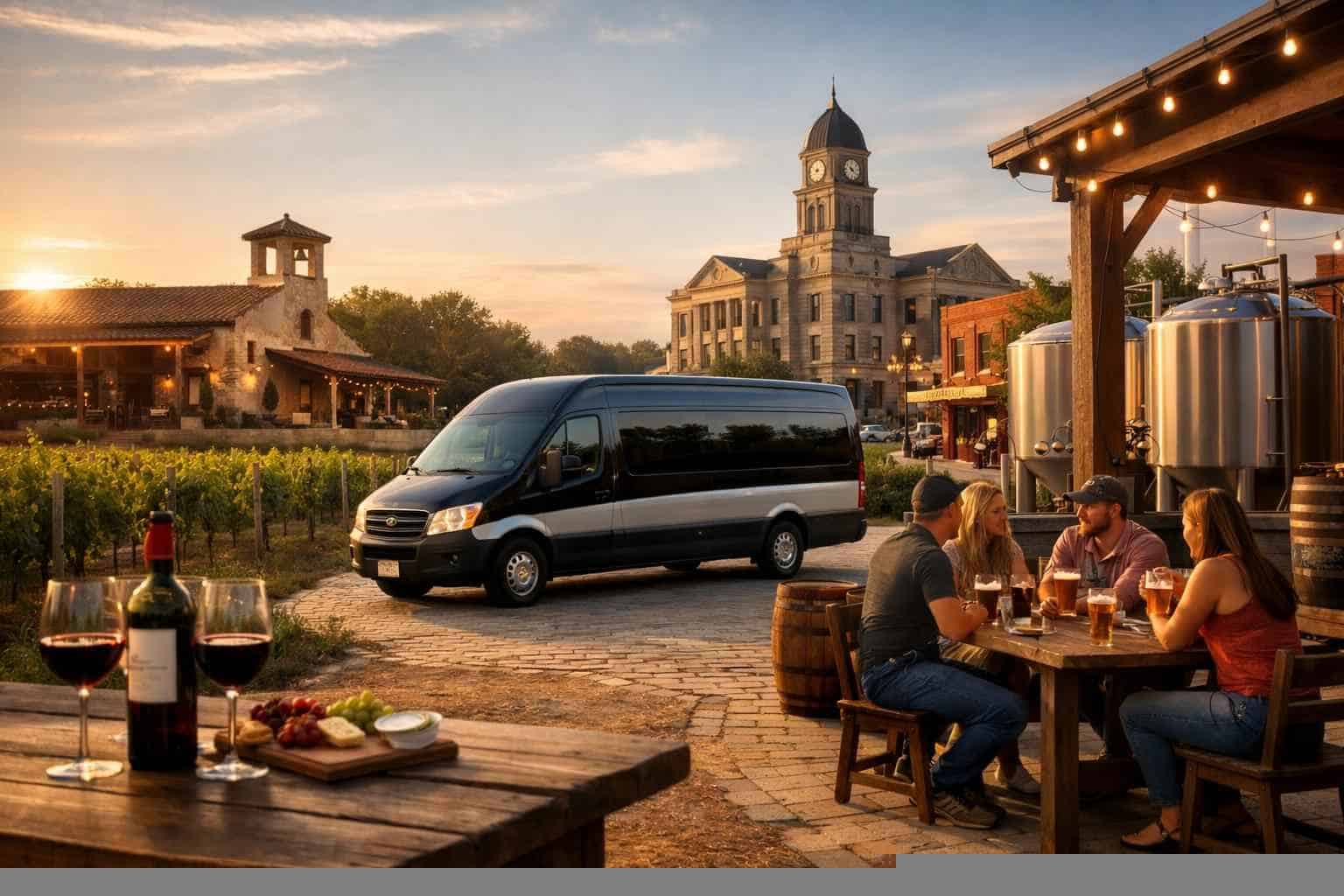Can You Handle Multi Stop Winery Brewery City Tours Around McKinney Texas?