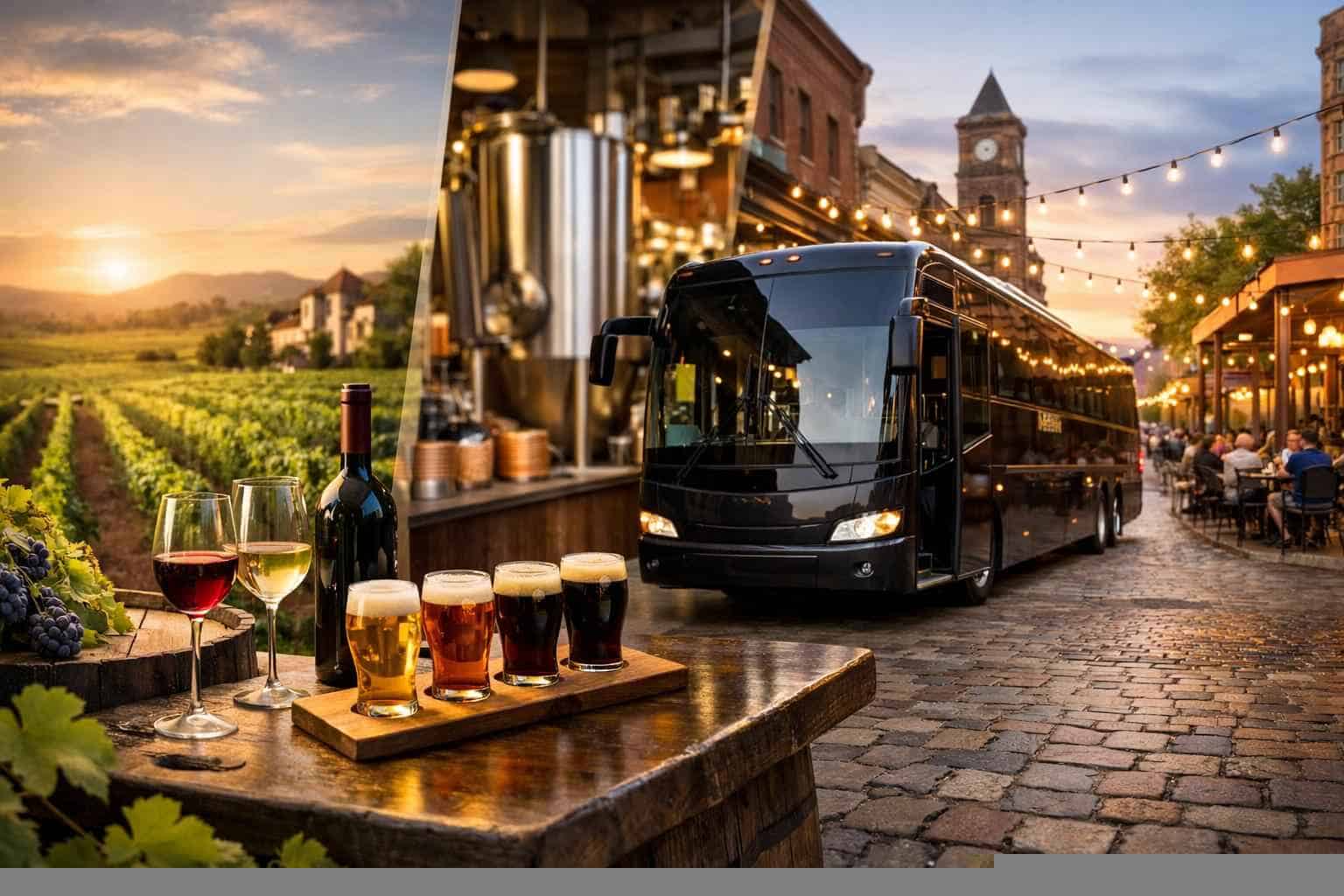 Can you handle multi-stop winery brewery city tours around McKinney Texas?
