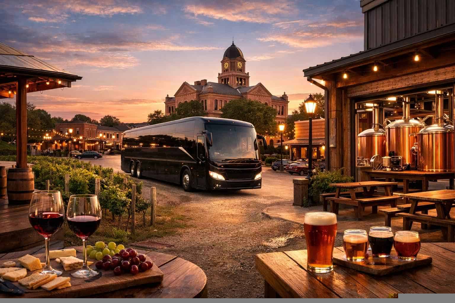 Can You Handle Multi-Stop Winery Brewery City Tours Around McKinney Texas