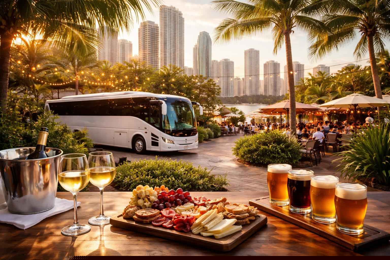 Can you handle multi-stop winery brewery city tours around Miami Florida?