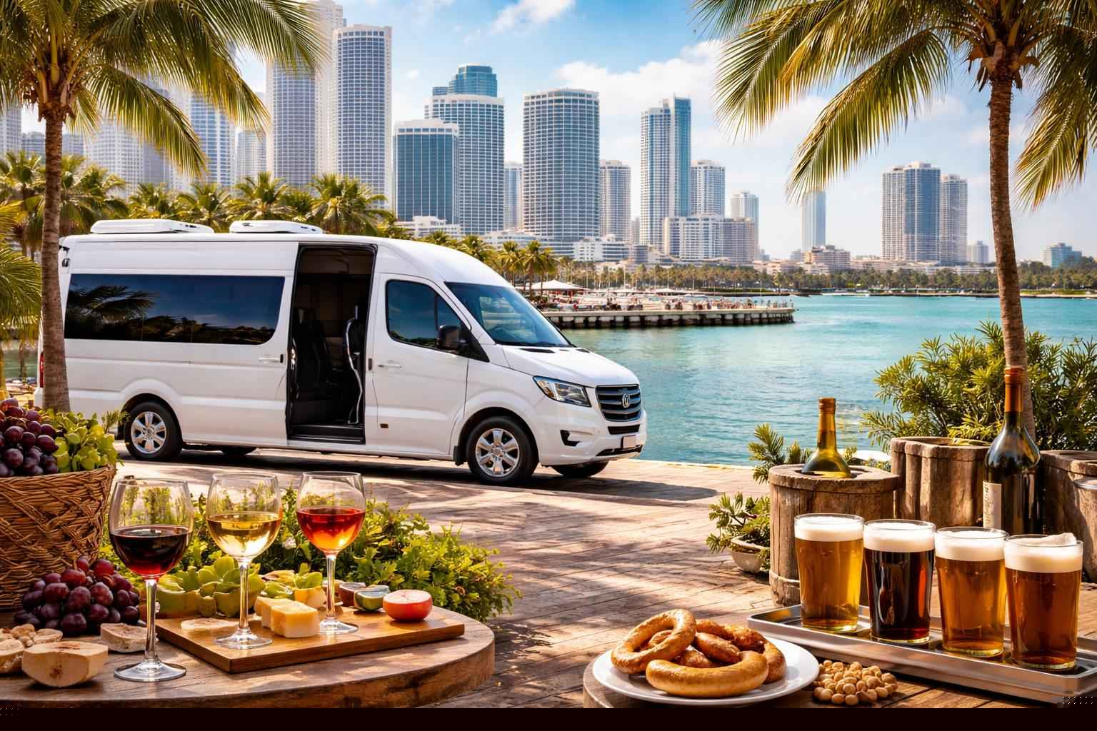 Can you handle multi-stop winery, brewery, city tours around Miami Florida?