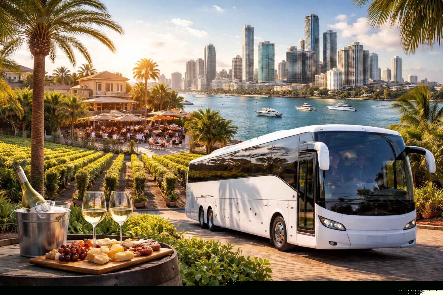 Can you handle multi stop winery brewery city tours around Miami Florida