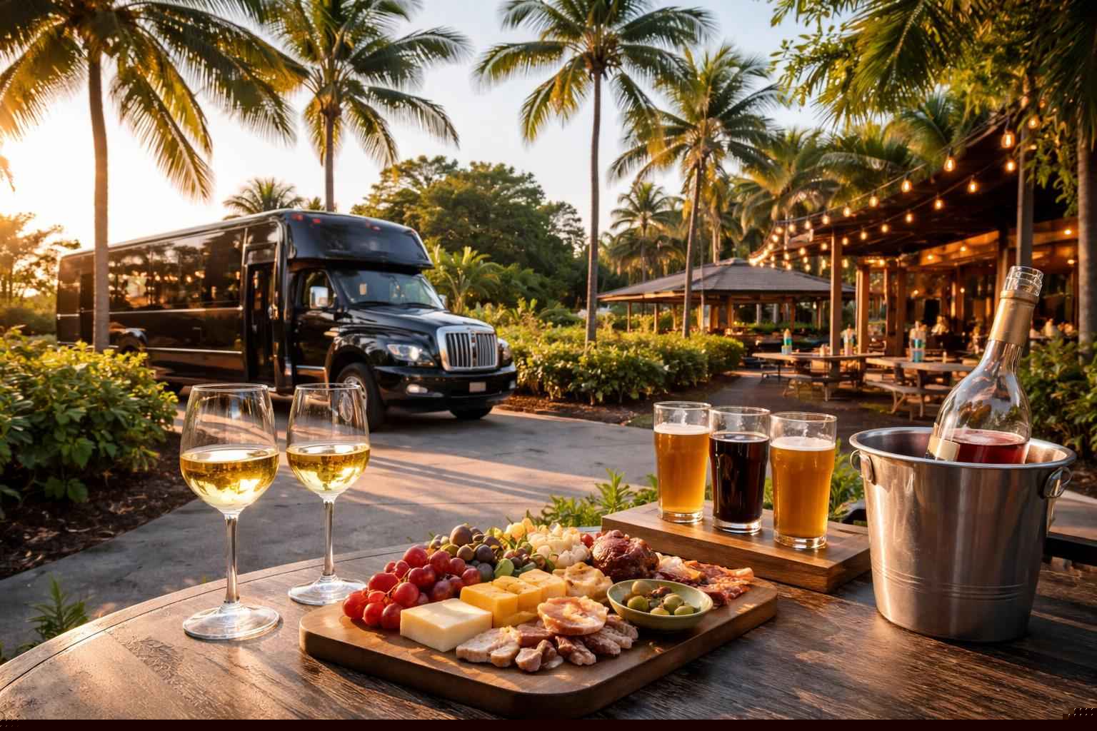 Can you handle multi-stop winery brewery city tours around Miami Florida?