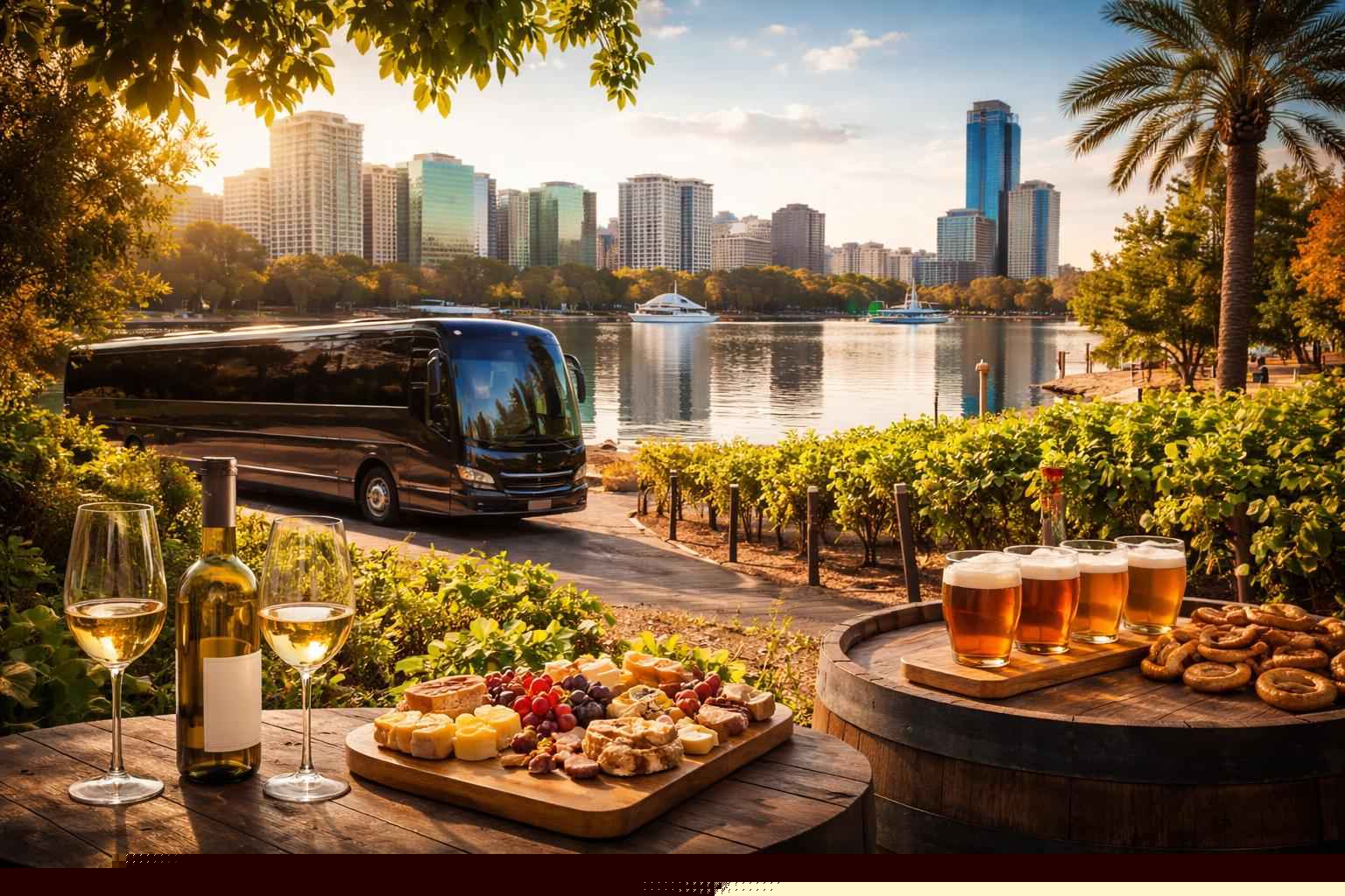 Can you handle multi stop winery brewery city tours around Orlando Florida