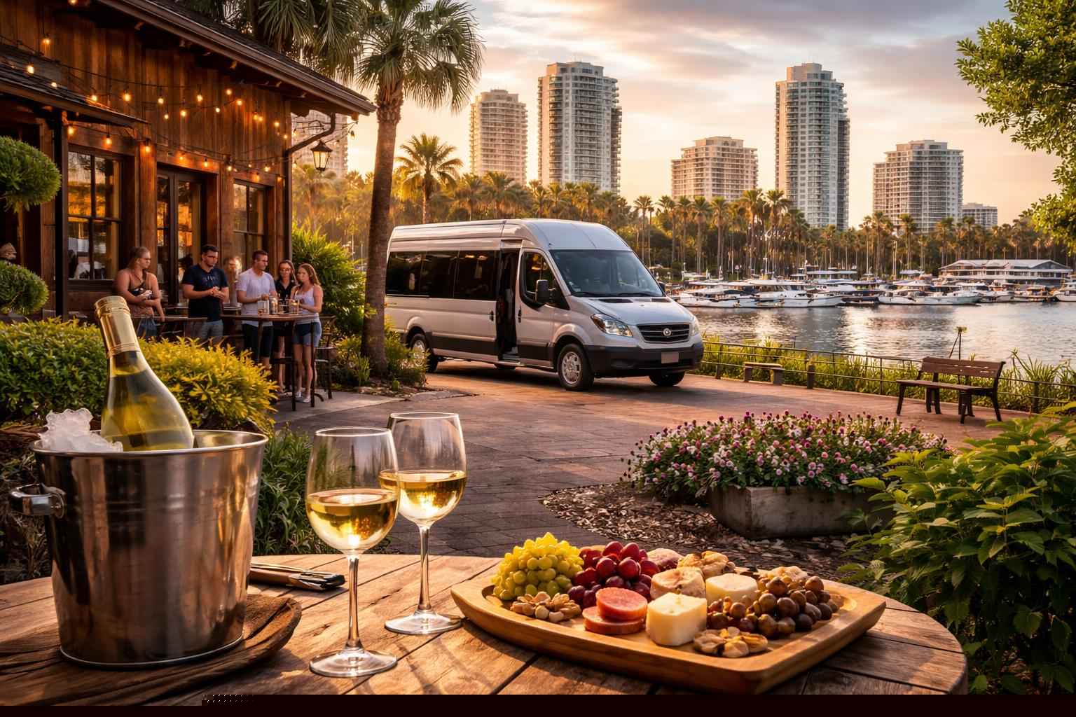 Can you handle multi-stop winery brewery city tours around St. Petersburg Florida?