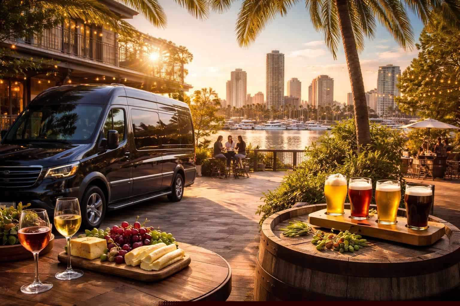 Can you handle multi-stop winery brewery city tours around St. Petersburg Florida?