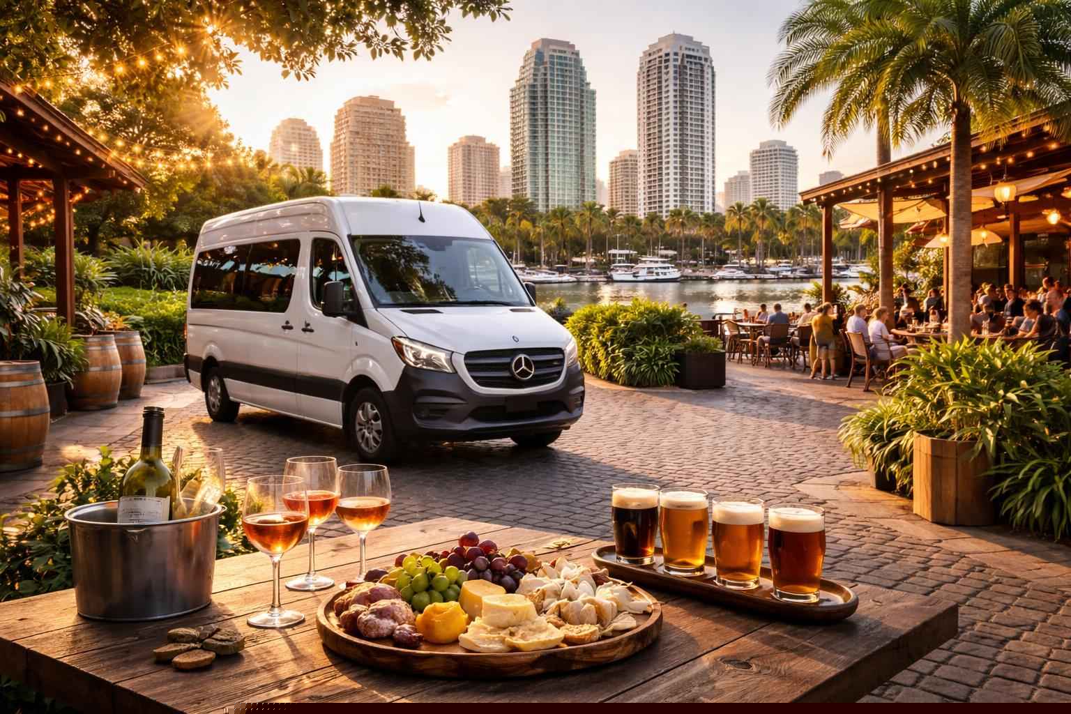 Can you handle multi-stop winery brewery city tours around St. Petersburg Florida?