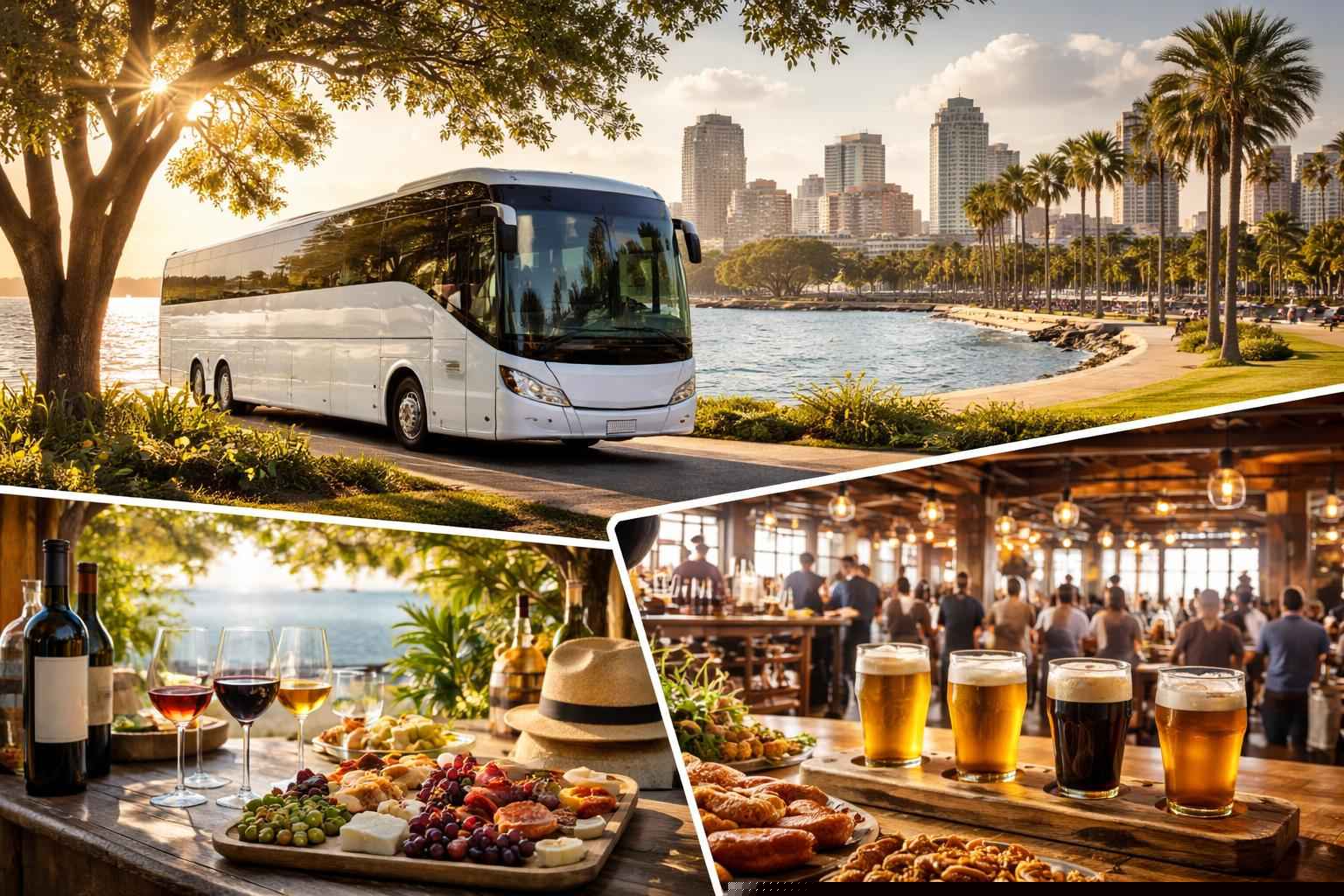 Can you handle multi-stop winery brewery city tours around St. Petersburg Florida?
