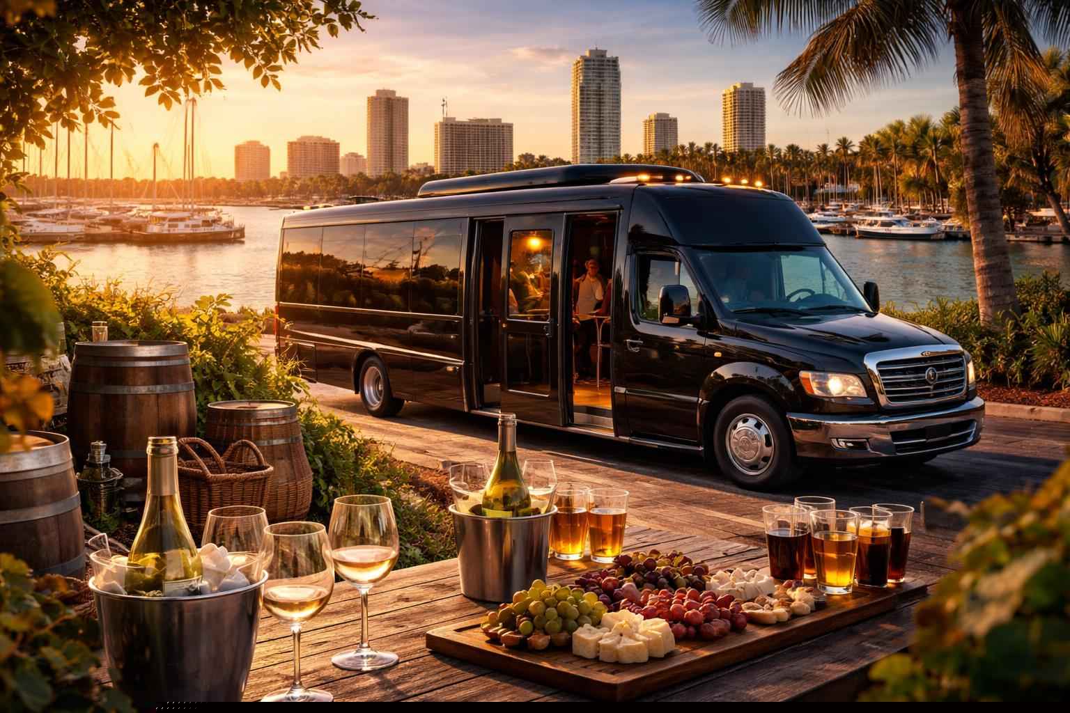 Can you handle multi-stop winery brewery city tours around St. Petersburg Florida?