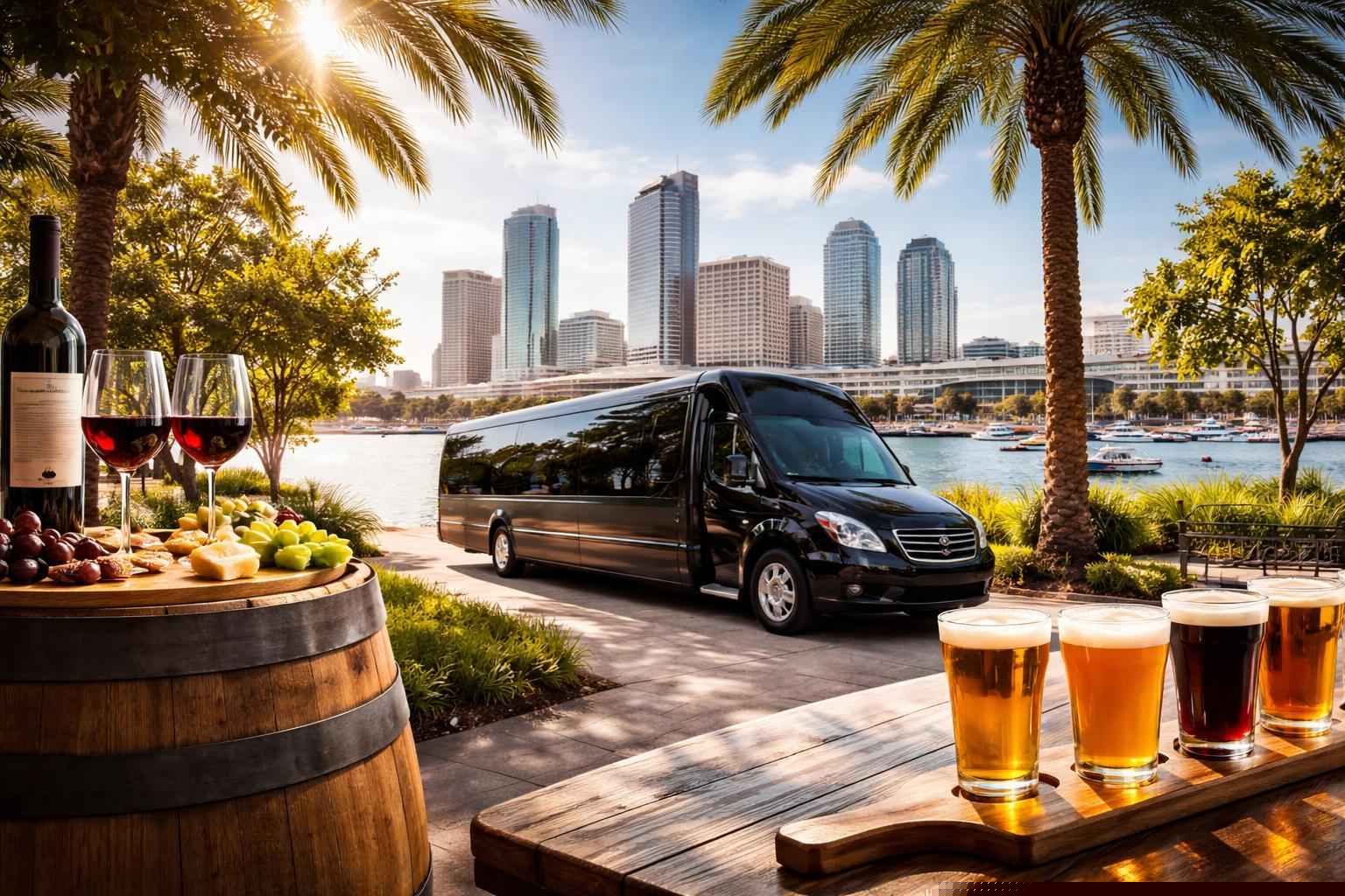 Can you handle multi-stop winery brewery city tours around Tampa Florida?