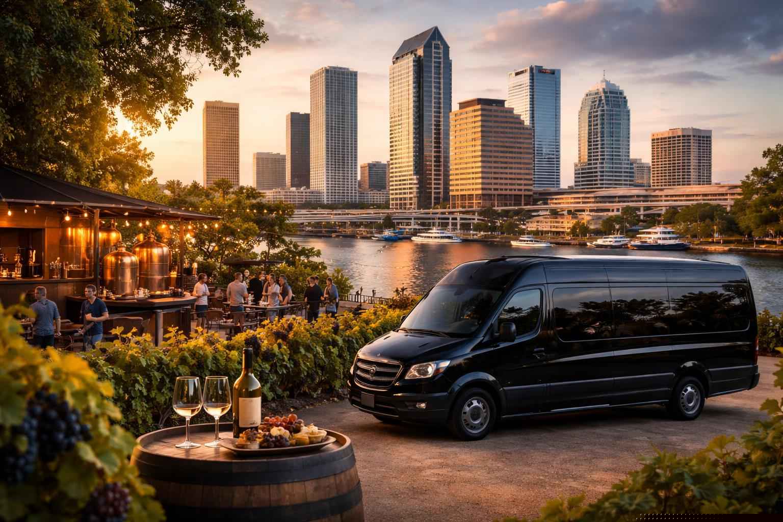 Can you handle multi stop winery brewery city tours around Tampa Florida