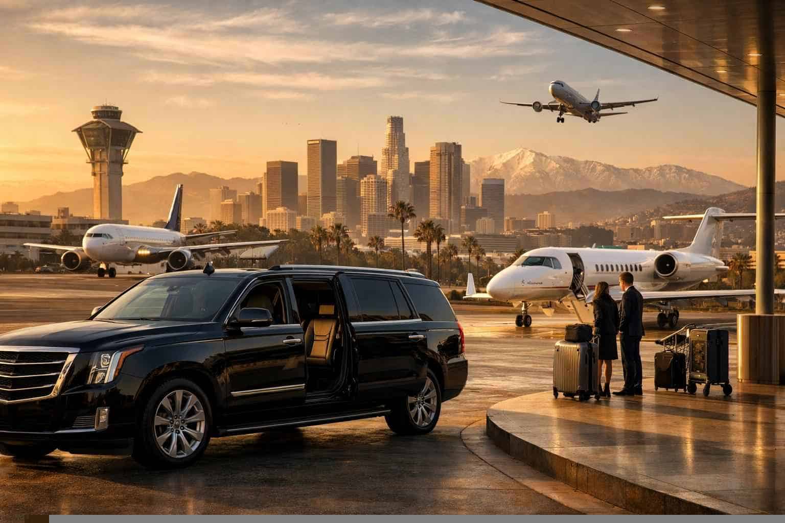 Do you offer transfers between Los Angeles California and the main airports?