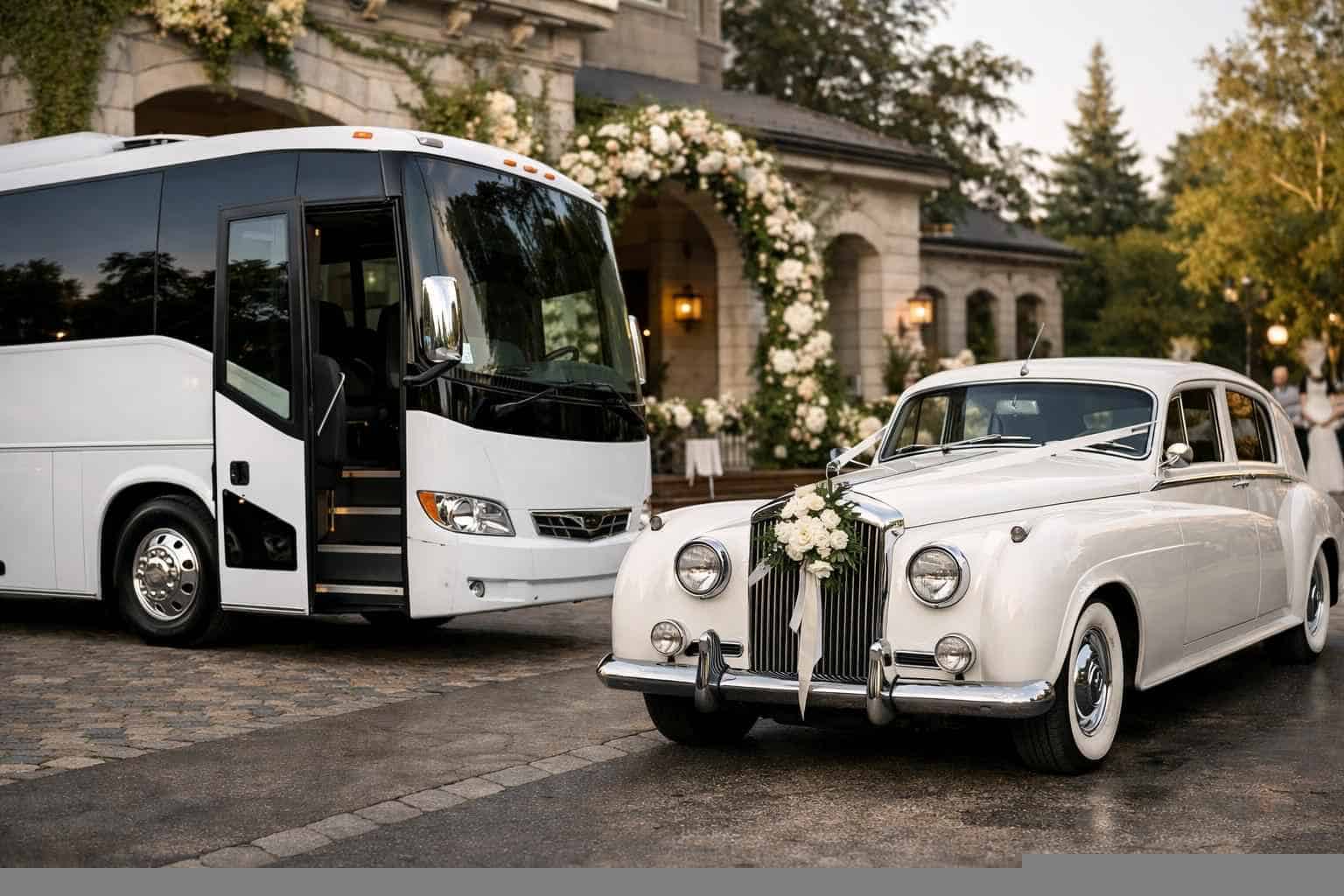 Do You Provide Wedding Day Shuttles And A Classic Vintage Getaway Car In Frisco Texas?