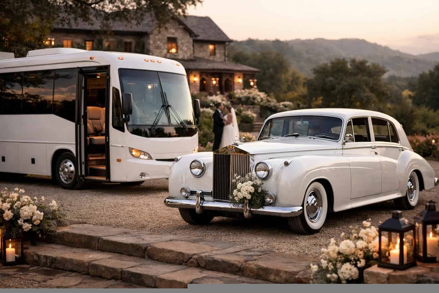 Do You Provide Wedding Day Shuttles And A Classic/Vintage Getaway Car In Frisco Texas