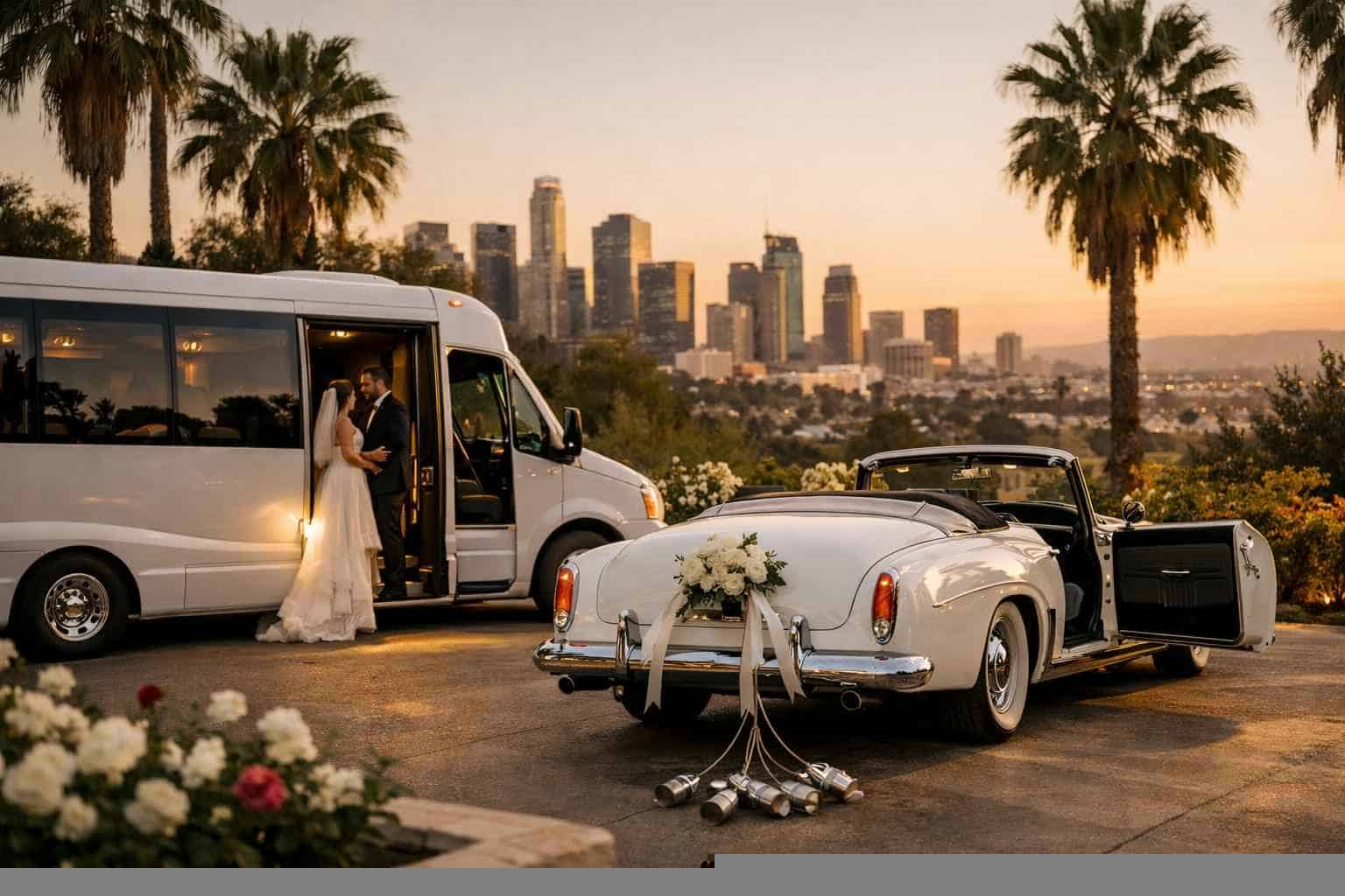 Do You Provide Wedding Day Shuttles And A Classic Vintage Getaway Car In Los Angeles California?