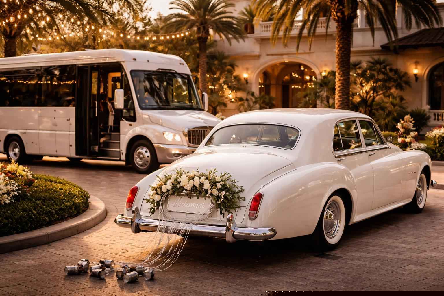 Do You Provide Wedding Day Shuttles And A Classic Vintage Getaway Car In Orlando Florida?
