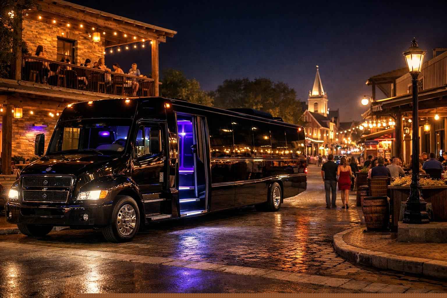 Do You Service Nightlife Areas And Downtown Districts In Boerne Texas For Hourly Charters