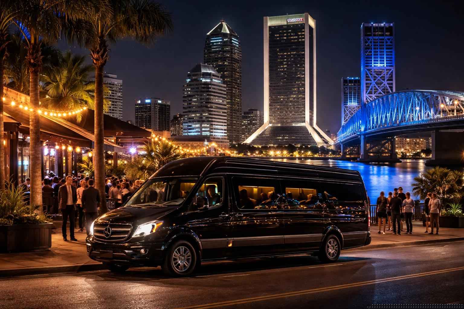 Do you service nightlife areas and downtown districts in Jacksonville Florida for hourly charters?
