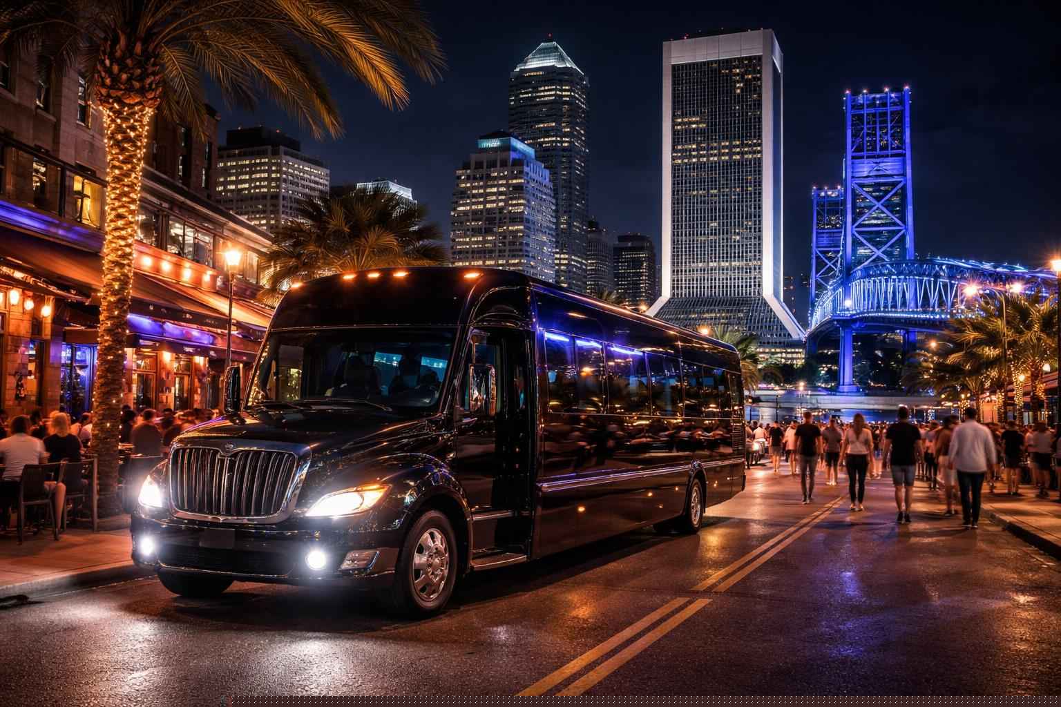 Do You Service Nightlife Areas And Downtown Districts In Jacksonville Florida For Hourly Charters