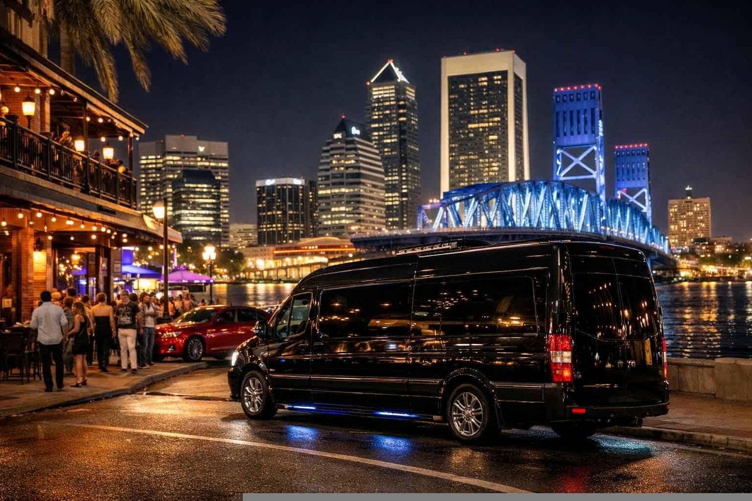 Do you service nightlife areas and downtown districts in Jacksonville Florida for hourly charters?