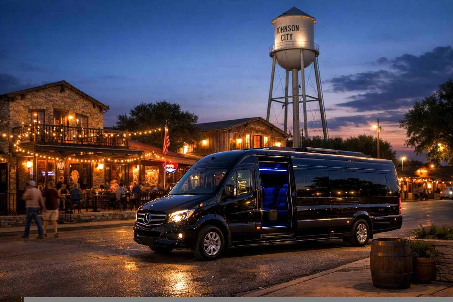 Do You Service Nightlife Areas and Downtown Districts in Johnson City Texas for Hourly Charters