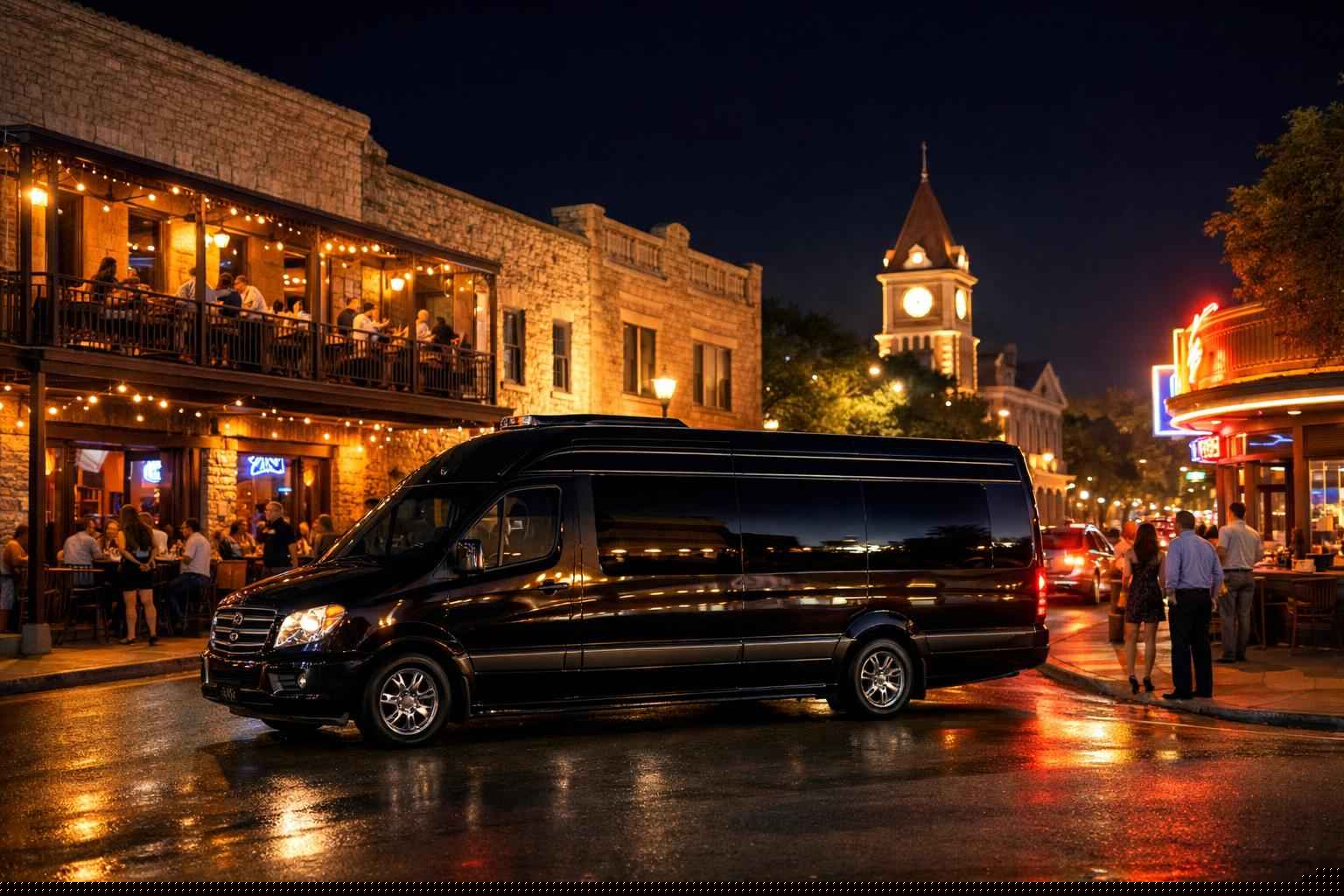 Do You Service Nightlife Areas And Downtown Districts In Kerrville Texas For Hourly Charters