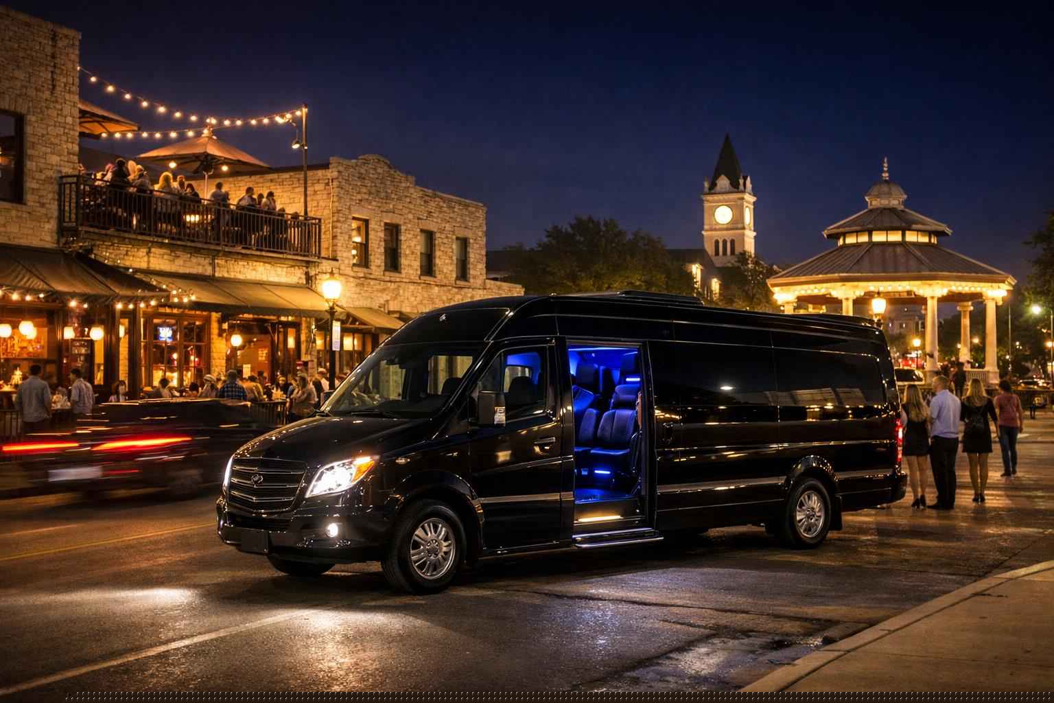 Do You Service Nightlife Areas And Downtown Districts In Kerrville Texas For Hourly Charters