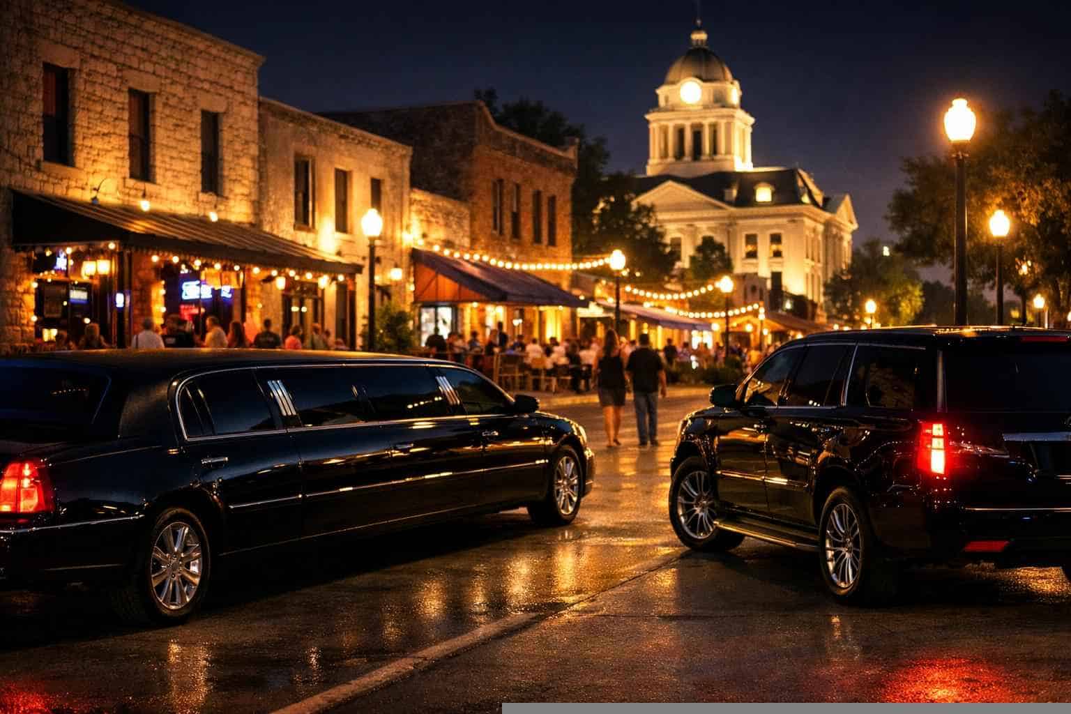 Do You Service Nightlife Areas And Downtown Districts In Kerrville Texas For Hourly Charters?