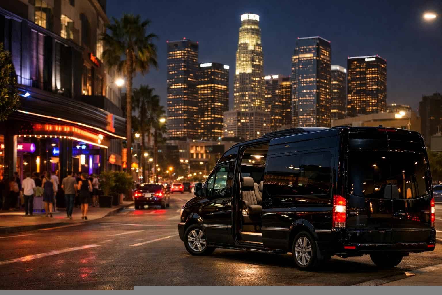 Do you service nightlife areas and downtown districts in Los Angeles California for hourly charters?